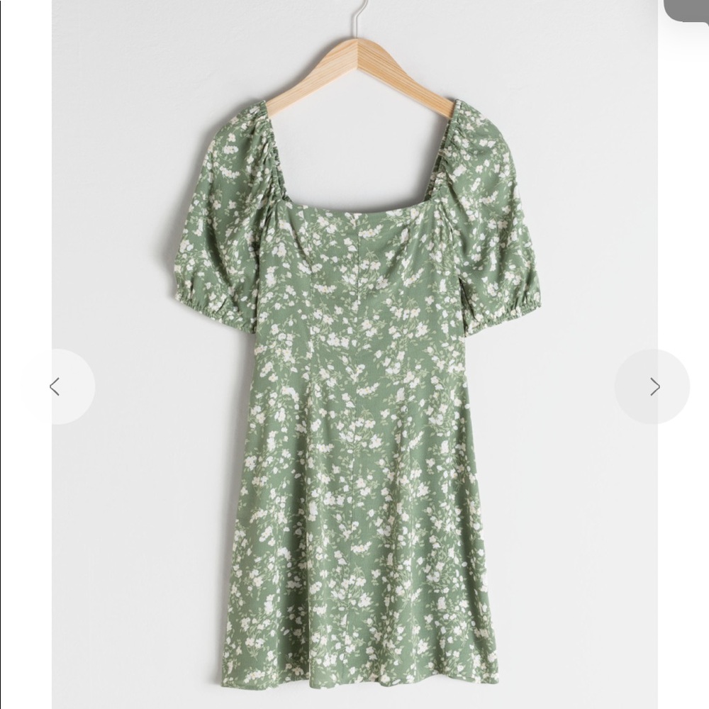 And Other Stories Puff Sleeve Mini Dress